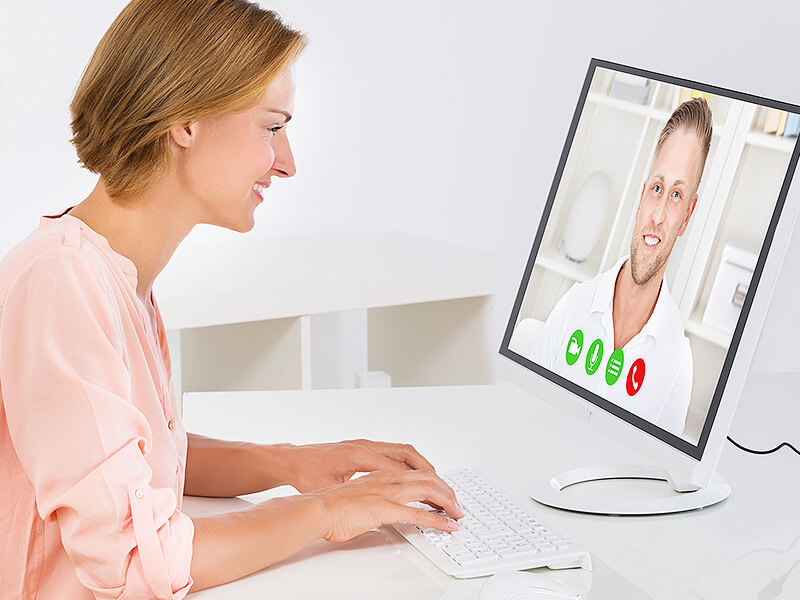 Training per Videokonferenz, Videoformation, Teletraining und Webcam